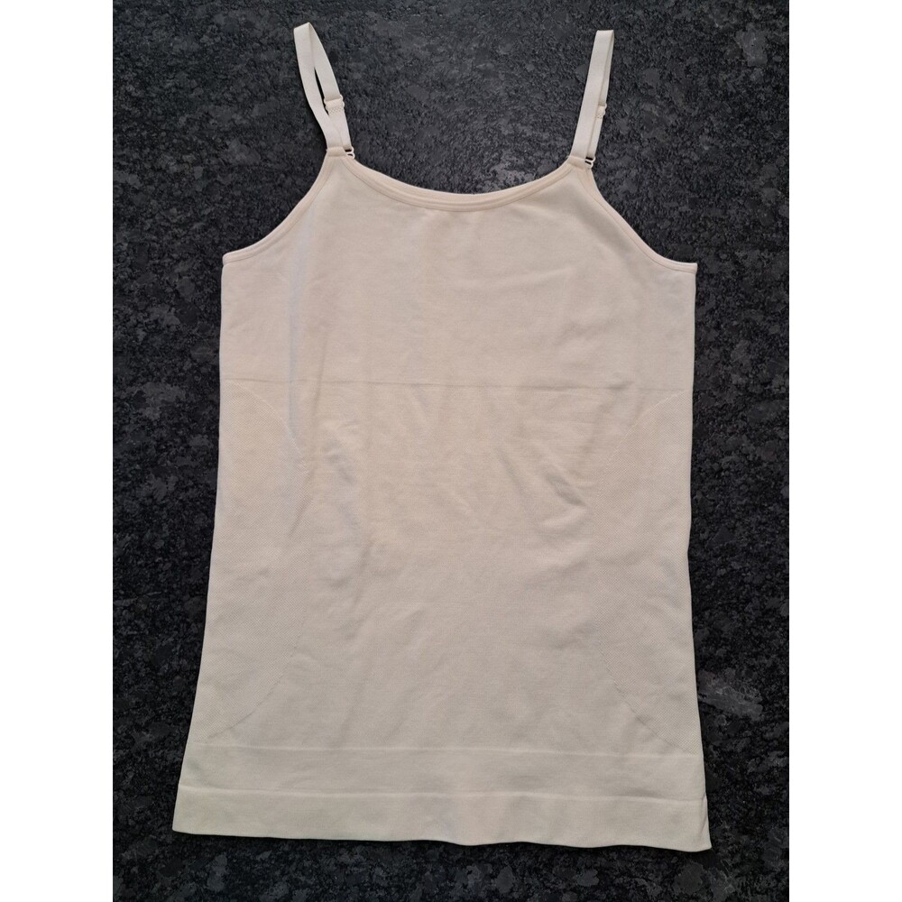 Shapermint Essentials Shapewear Tank Cami Firm Control Body Waist Ivory XL